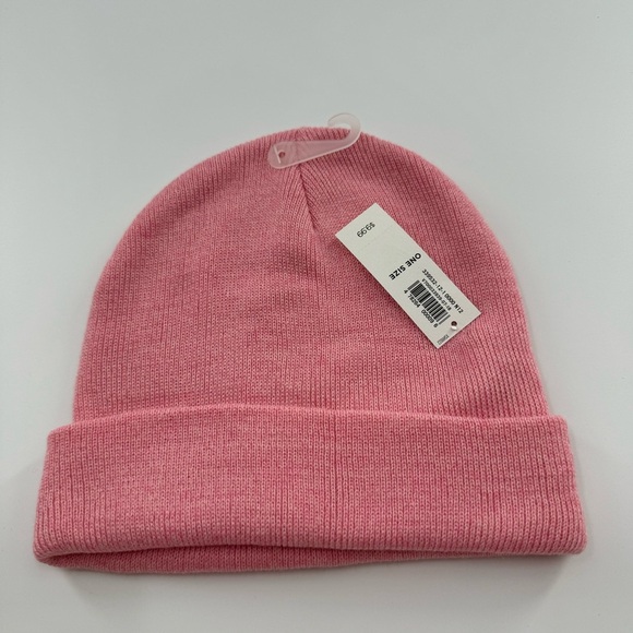 Old Navy Solid Pink Beanie - Picture 2 of 3